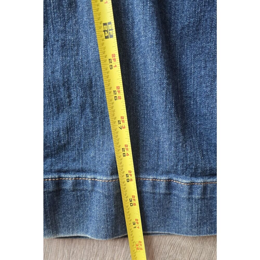 Jessica Simpson Denim Jumper Wide Leg Short Sleeve Stretch Blue Size 13 Tall - Picture 10 of 12